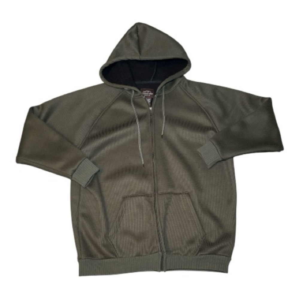 Mountain Ridge Men's Outwear Olive Green Pullover Hoodie Large